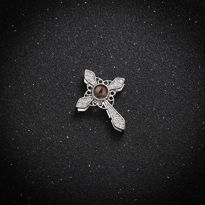 Guardian Cross Projection Necklace - Hidden Forever