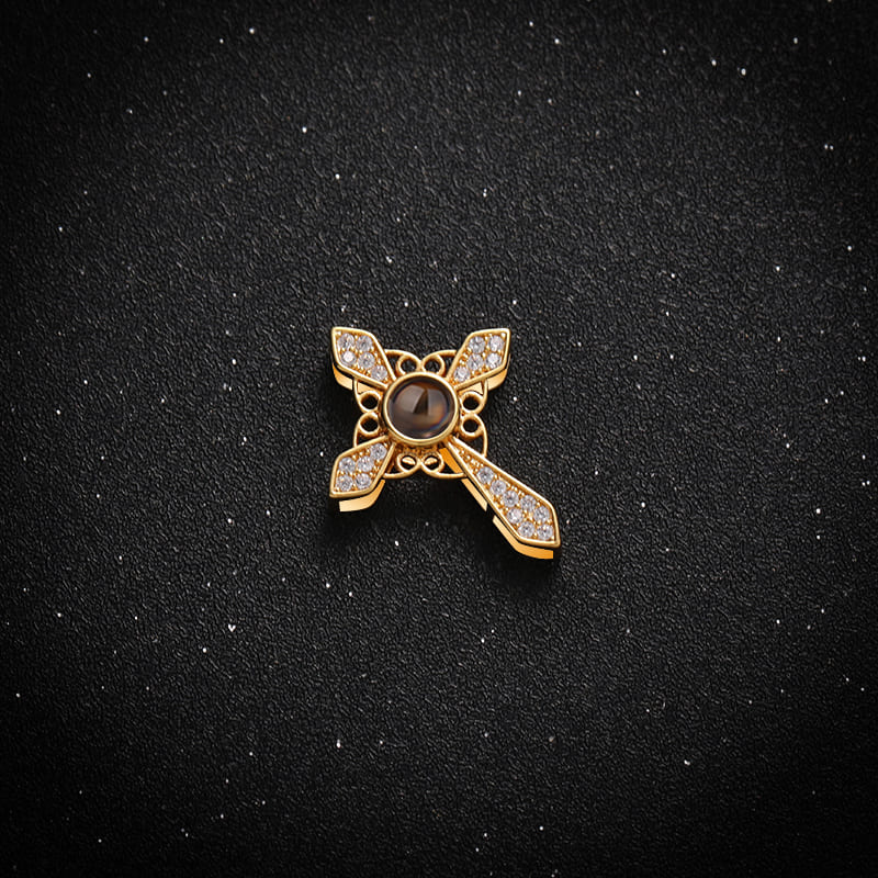 Guardian Cross Projection Necklace - Hidden Forever