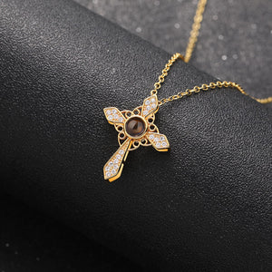 Guardian Cross Projection Necklace - Hidden Forever