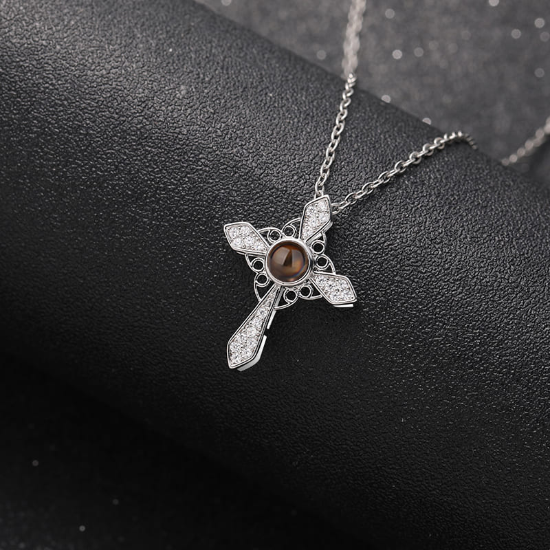 Guardian Cross Projection Necklace - Hidden Forever