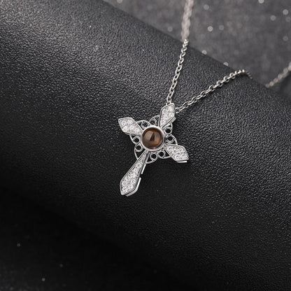 Guardian Cross Projection Necklace - Hidden Forever