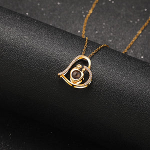 Harmony Heart Projection Necklace - Hidden Forever