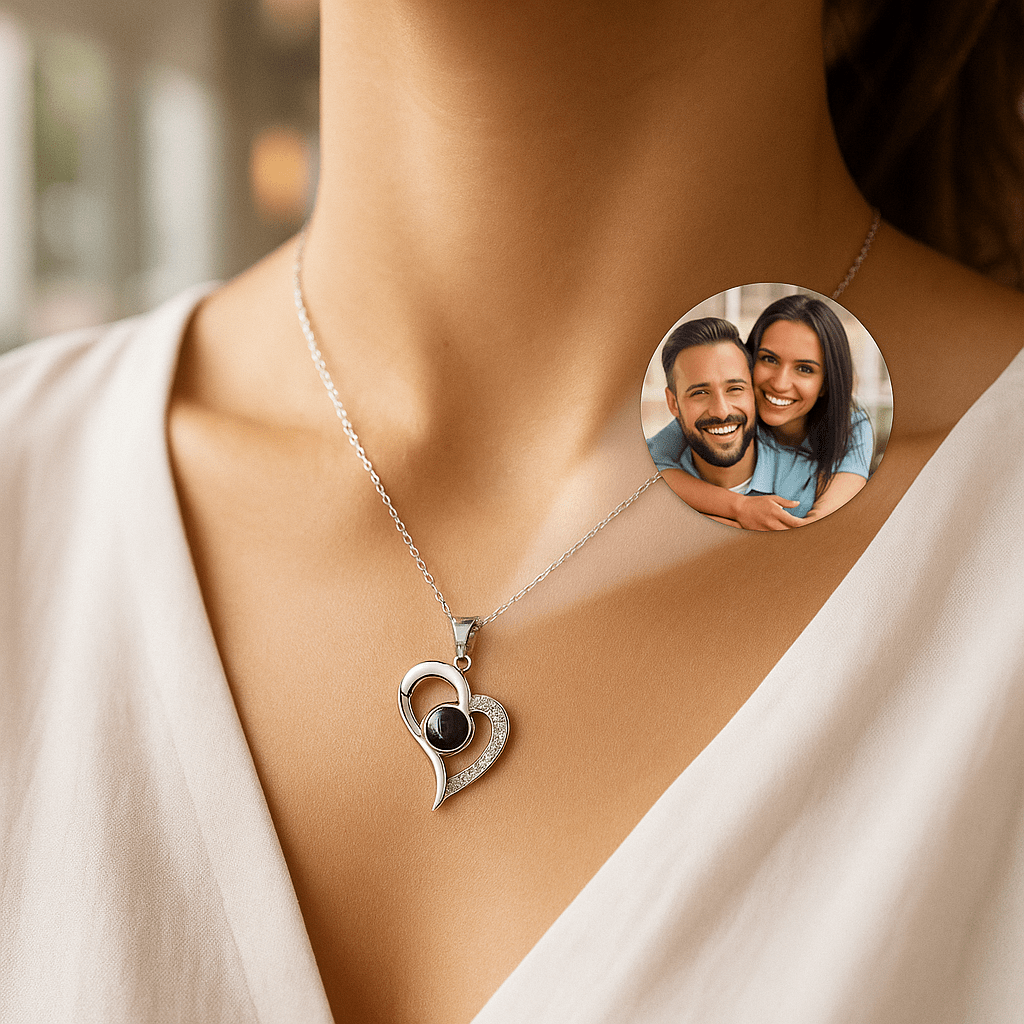 Hidden Photo Rings Necklace With Picture Inside | Photo Bracelets | Hidden Forever