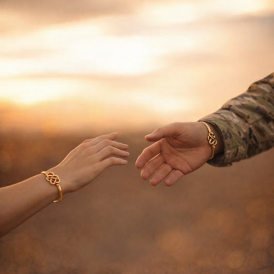 Long Distance Bond Knot Bracelets
