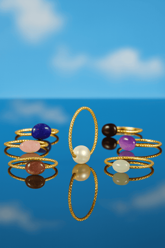 Lucky Charm Gemstone Ring - Hidden Forever