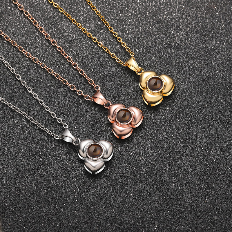 Petal Photo Locket Necklace — Personalized Keepsake – Hidden Forever