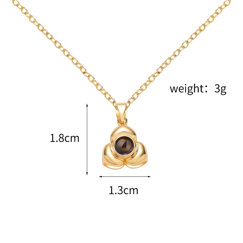 Lustre Petal Projection Necklace - Hidden Forever