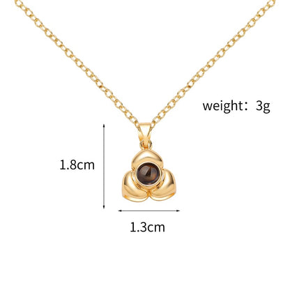 Lustre Petal Projection Necklace - Hidden Forever