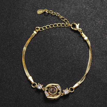 Lustrous Orbit Hidden Photo Bracelet - Hidden Forever