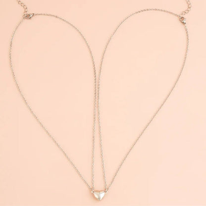 Magnetic Mini Buckle Heart Necklace - Hidden Forever