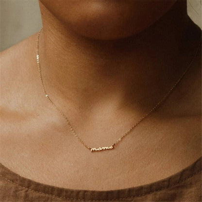 Mama Minimalist Necklace - Hidden Forever