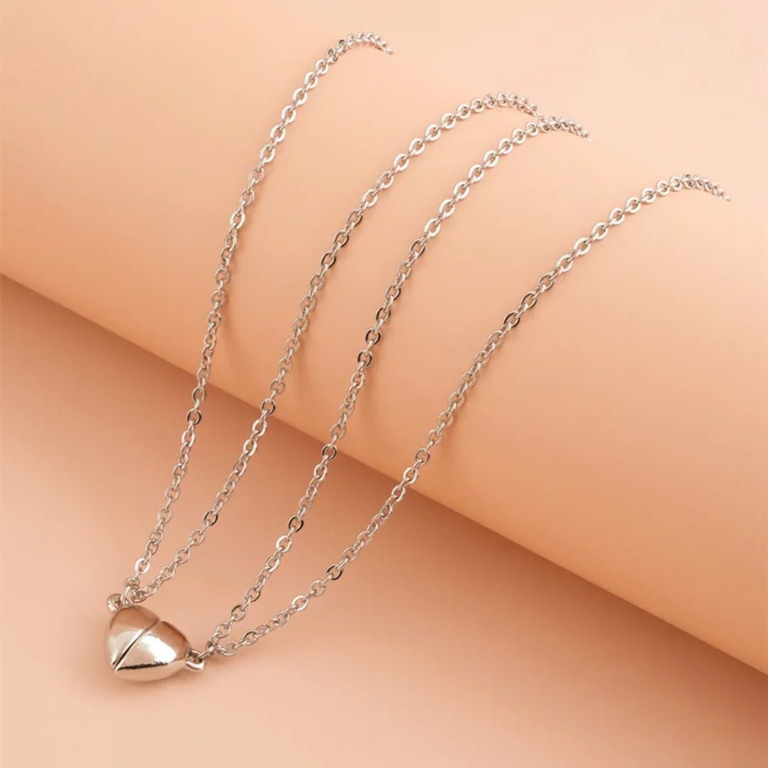 Matching Sisters Magnetic Mini Heart Necklace - Hidden Forever