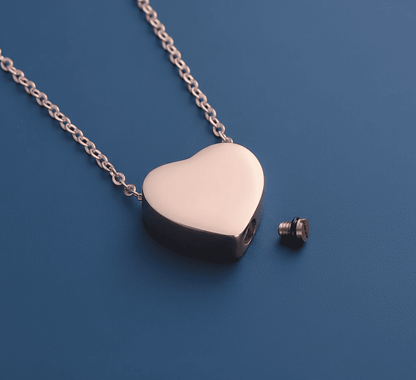 Memorial Ashes Heart Pendant - Hidden Forever