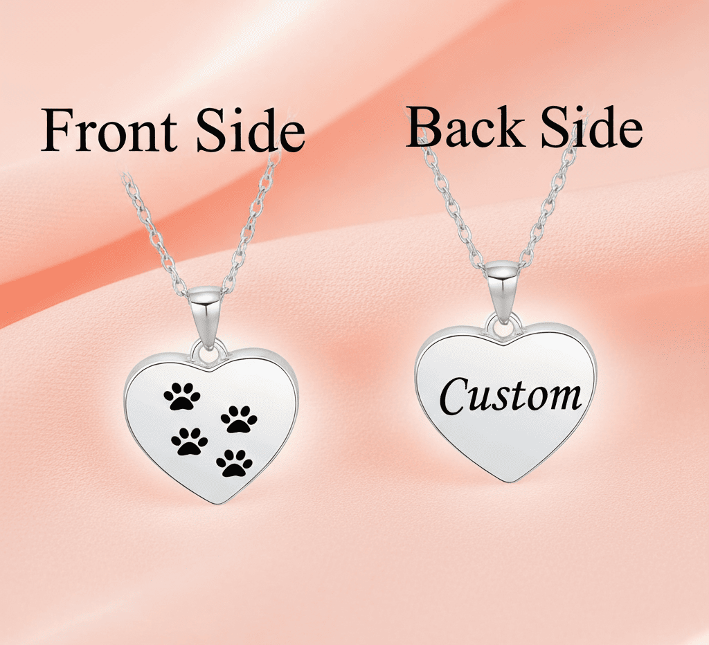 Memorial Ashes Heart Pendant - Hidden Forever