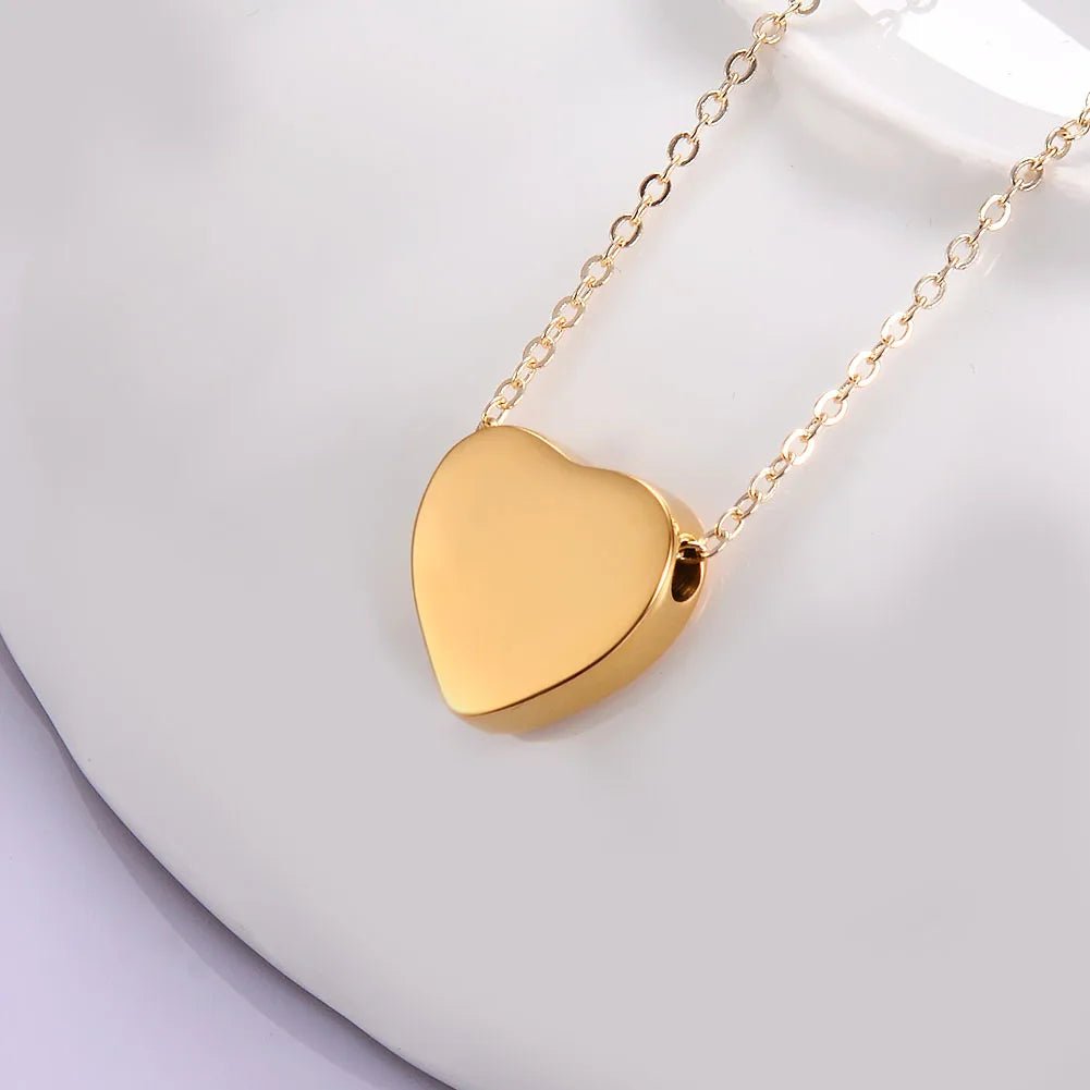 Memorial Ashes Heart Pendant - Hidden Forever