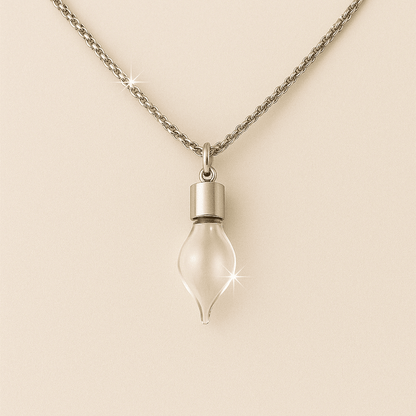 Memorial Vial/Urn Pendant Necklace - Hidden Forever