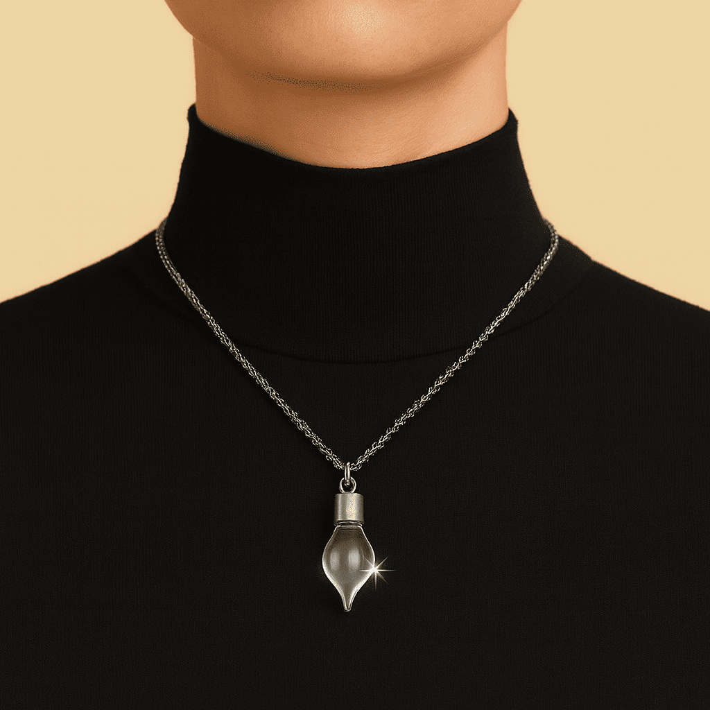 Memorial Vial/Urn Pendant Necklace - Hidden Forever