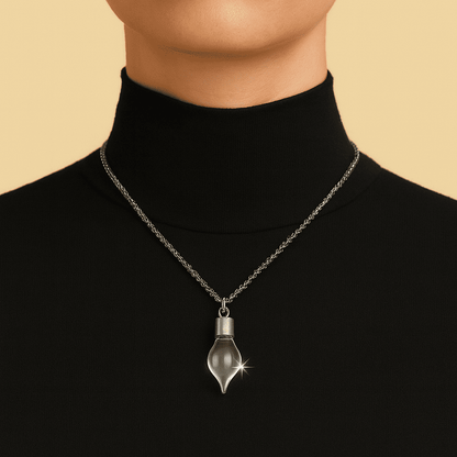 Memorial Vial/Urn Pendant Necklace - Hidden Forever