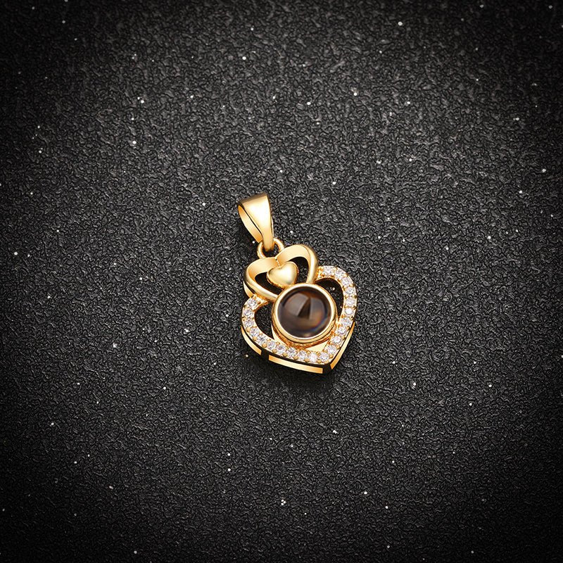 Memory Heart Projection Necklace - Hidden Forever
