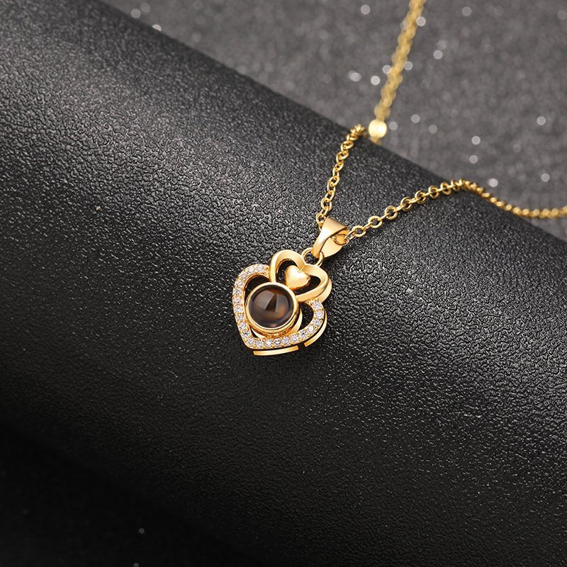 Memory Heart Projection Necklace - Hidden Forever
