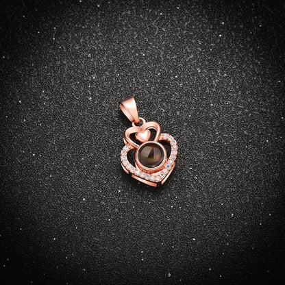 Memory Heart Projection Necklace - Hidden Forever