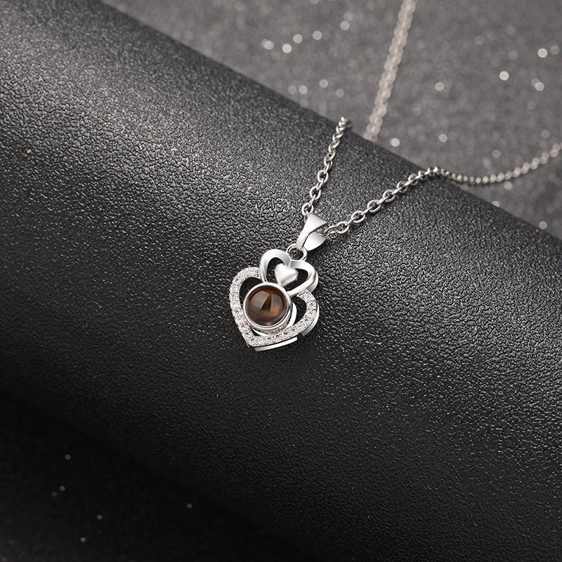 Memory Heart Projection Necklace - Hidden Forever