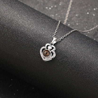 Memory Heart Projection Necklace - Hidden Forever
