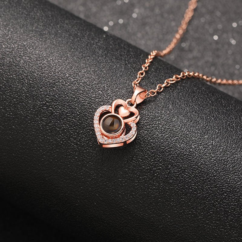 Memory Heart Projection Necklace - Hidden Forever