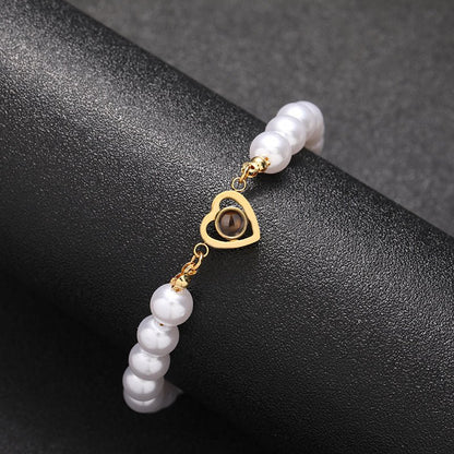 Moonlit Bead Hidden Photo Bracelet - Hidden Forever