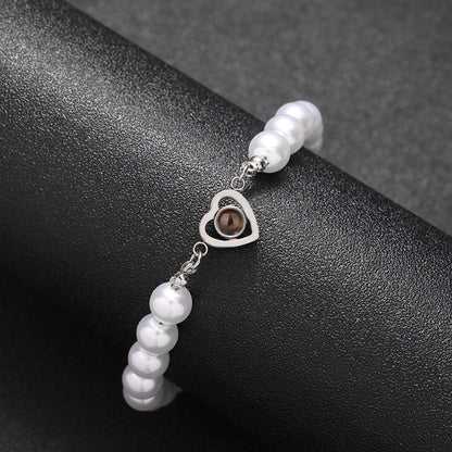 Moonlit Bead Hidden Photo Bracelet - Hidden Forever