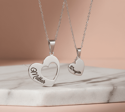 Mother and Daughter Matching Bond Necklace - Hidden Forever