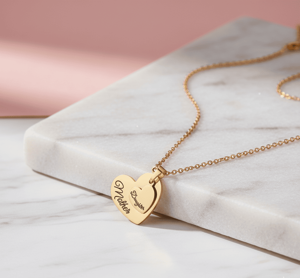 Mother and Daughter Matching Bond Necklace - Hidden Forever