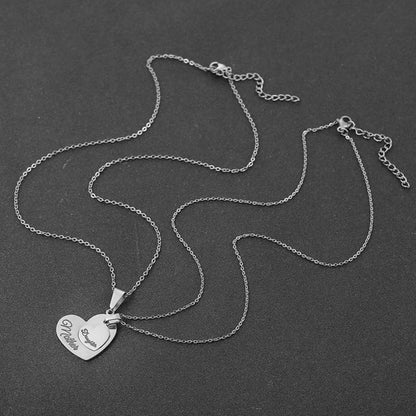 Mother and Daughter Matching Bond Necklace - Hidden Forever