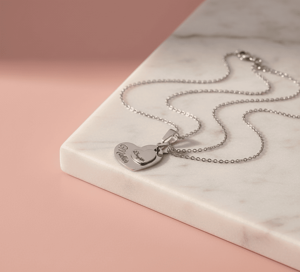 Mother and Daughter Matching Bond Necklace - Hidden Forever