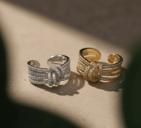 Mother & Daughter Bond Double Band Fashion Ring - Hidden Forever