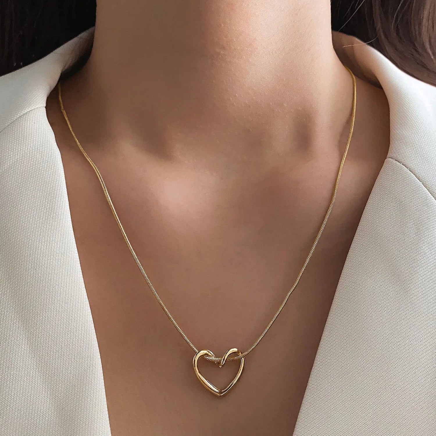 Mother Daughter Entwined Heart Necklace - Hidden Forever