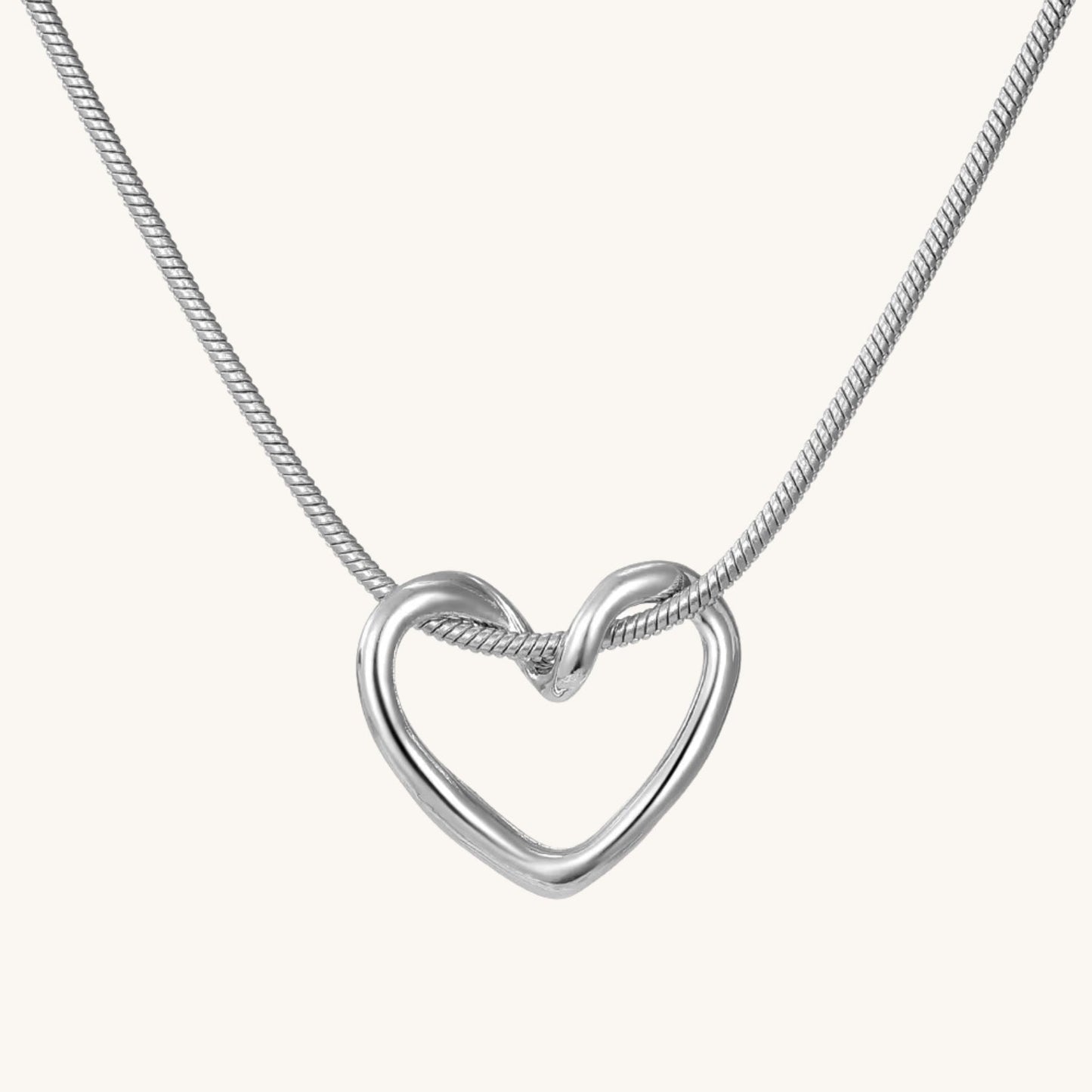 Mother Daughter Entwined Heart Necklace - Hidden Forever