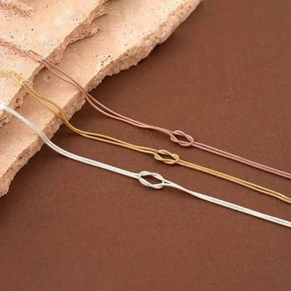 Mother & Daughter Eternal Bond Knot Bracelets - Hidden Forever