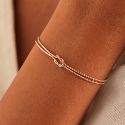 Mother & Daughter Eternal Bond Knot Bracelets - Hidden Forever