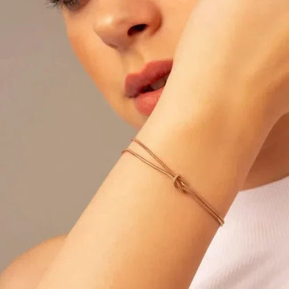 Mother & Daughter Eternal Bond Knot Bracelets - Hidden Forever