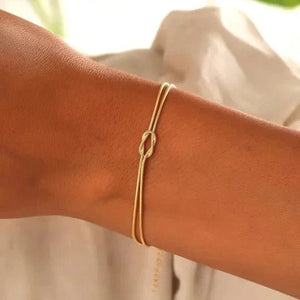 Mother & Daughter Eternal Bond Knot Bracelets - Hidden Forever