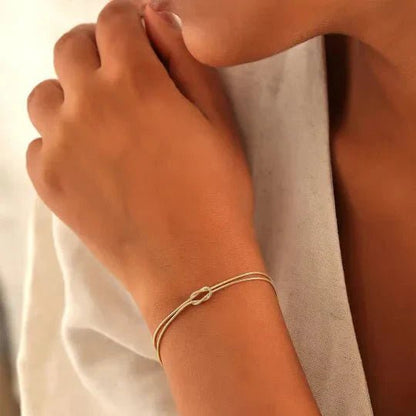 Mother & Daughter Eternal Bond Knot Bracelets - Hidden Forever