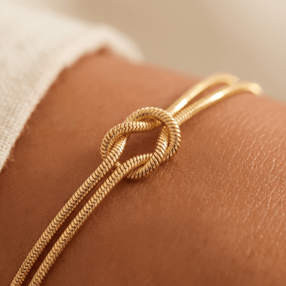 Mother & Daughter Eternal Bond Knot Bracelets - Hidden Forever