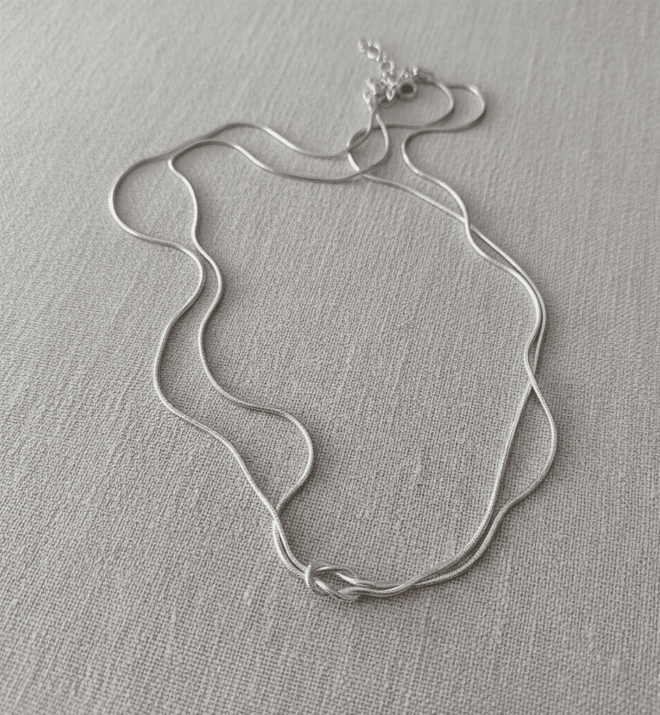 Mother & Daughter Eternal Bond Knot Necklaces - Hidden Forever