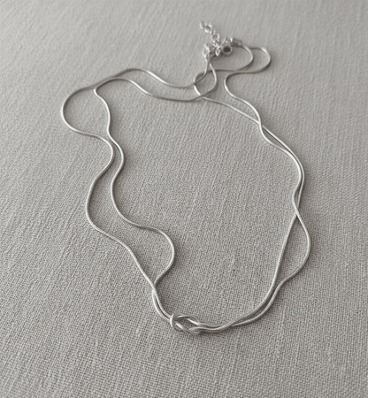 Mother & Daughter Eternal Bond Knot Necklaces - Hidden Forever