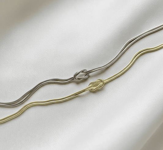 Mother & Daughter Eternal Bond Knot Necklaces - Hidden Forever