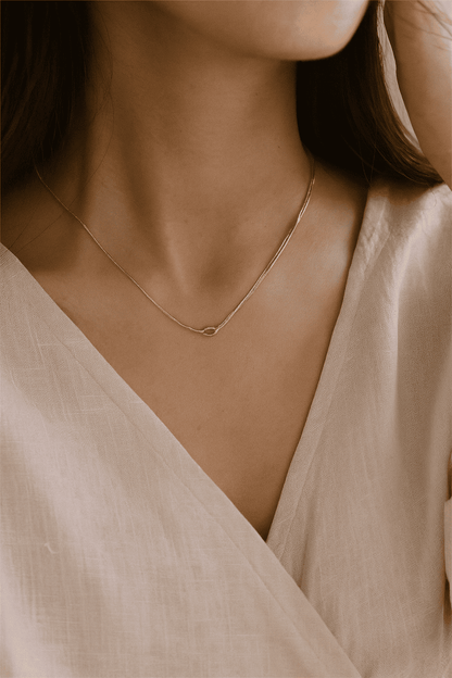 Mother & Daughter Eternal Bond Knot Necklaces - Hidden Forever
