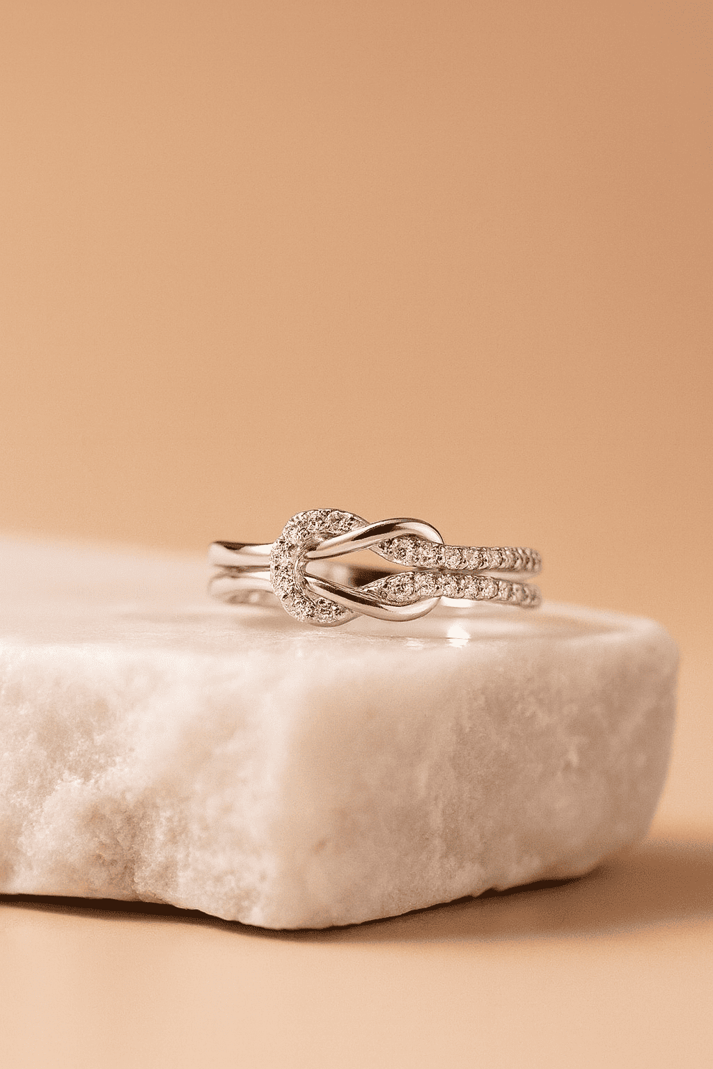 Mother & Daughter Eternal Bond Knot Rings - Hidden Forever