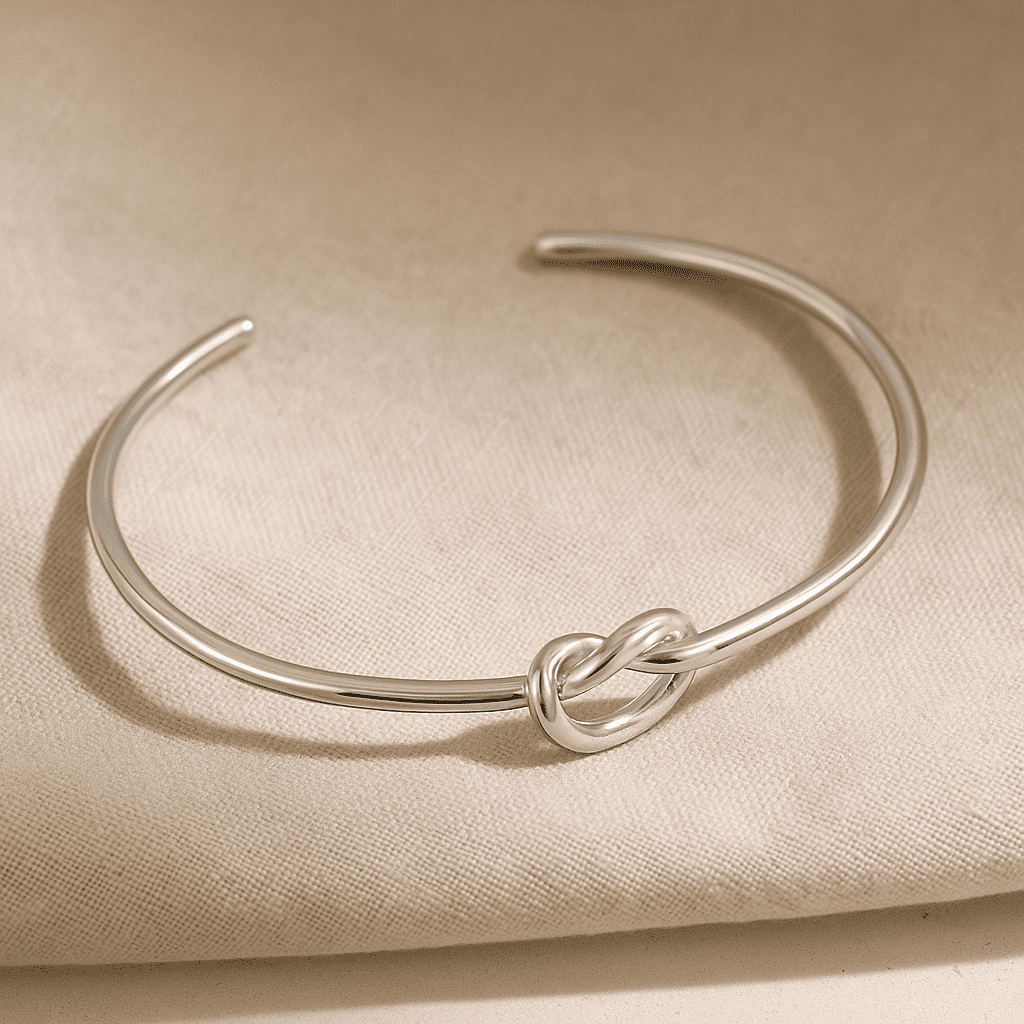 Mother & Daughter Infinity Knot Bracelet Bangle - Hidden Forever