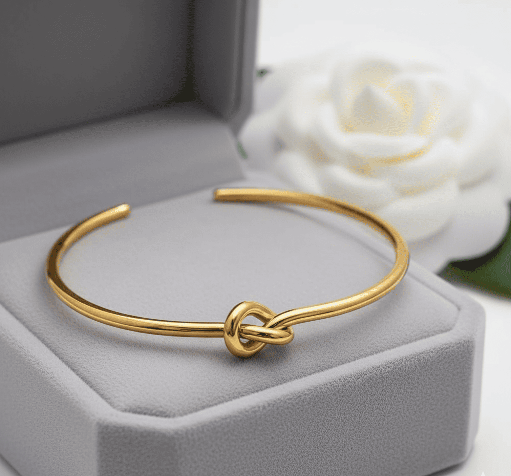 Mother & Daughter Infinity Knot Bracelet Bangle - Hidden Forever